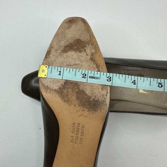 Salvatore Ferragamo Women’s Brown Canora Designer‎ Leather Pump US 7.5 B - Picture 13 of 16